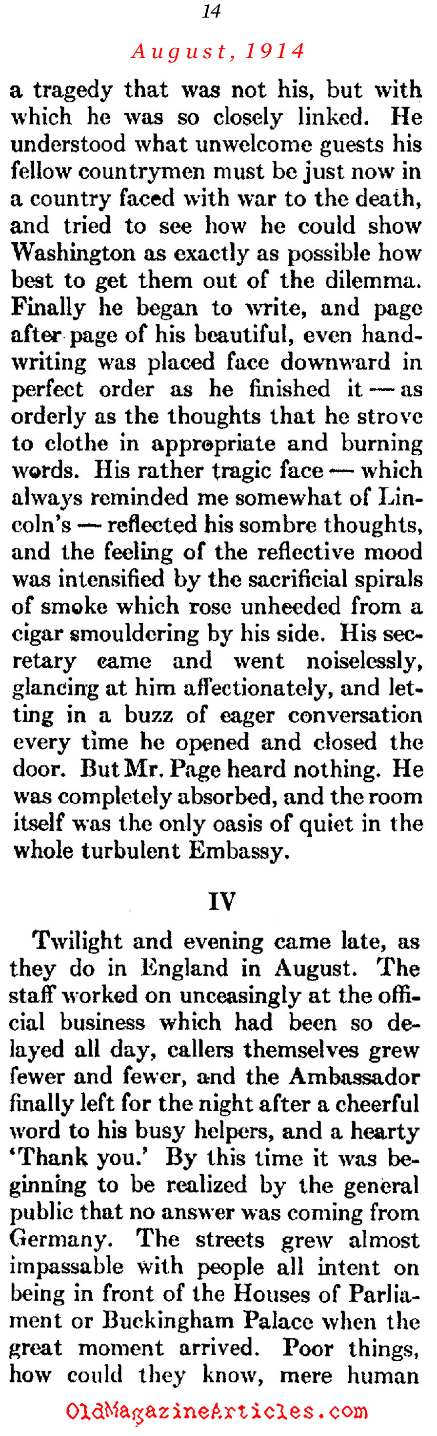 What the Stenographer Saw... (Atlantic Monthly, 1930)